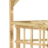 Pergola voor 2 containers ge&amp;iuml;mpregneerd grenenhout 6