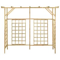 Pergola voor 3 containers ge&amp;iuml;mpregneerd grenenhout 3