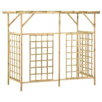 Pergola voor 3 containers ge&amp;iuml;mpregneerd grenenhout 5