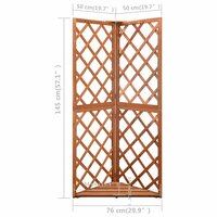 Latwerk hoekmodel 50x50x145 cm massief vurenhout 7
