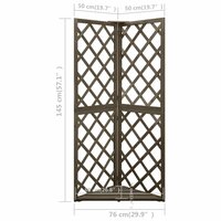 Latwerk hoekmodel 50x50x145 cm massief vurenhout 7