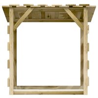 Pergola met dak 100x90x100 cm ge&amp;iuml;mpregneerd grenenhout 3