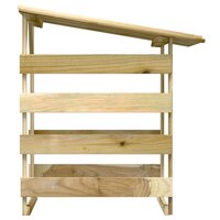 Pergola met dak 100x90x100 cm ge&amp;iuml;mpregneerd grenenhout 4