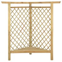 Hoekpergola met bank 166x81x174 cm ge&amp;iuml;mpregneerd grenenhout   3