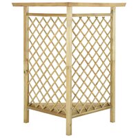 Hoekpergola met bank 166x81x174 cm ge&amp;iuml;mpregneerd grenenhout   4
