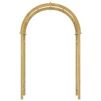 Boog met latwerk 141x97x243 cm ge&amp;iuml;mpregneerd massief grenenhout 3