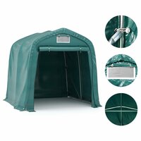 Garagetent 1,6x2,4 m PVC groen 5