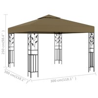 Prieel 180 g/m&amp;sup2; 3x3 m taupe 5
