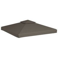 Prieeldak 2-laags 310 g/m&amp;sup2; 3x3m taupe 2