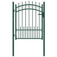 Hekpoort EMMEN met stalen pinnen 104x109,5 cm groen 2