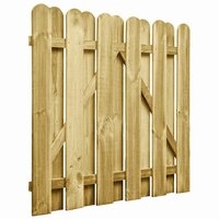 Tuinpoort 100 x 100 cm Massief grenenhout Groen 2