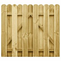 Tuinpoort 100 x 100 cm Massief grenenhout Groen 3
