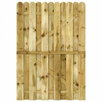 Tuinpoort 100 x 150 cm Massief grenenhout Groen 3
