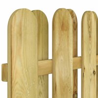 Tuinpoort 100 x 150 cm Massief grenenhout Groen 4