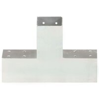 Paalverbindingen 4 st X-vorm 71x71 mm gegalvaniseerd metaal 4