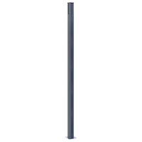 Schuttingpalen 2 st 185 cm aluminium donkergrijs 5