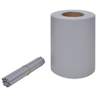 Tuinscherm 70x0,19 m PVC lichtgrijs 2