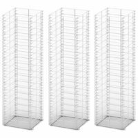 3-delige Schanskorfset 25x25x100 cm gegalvaniseerd draad  2