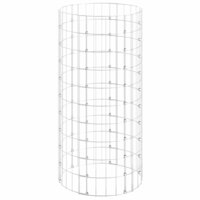 Gabion paal rond &amp;Oslash;50x100 cm gegalvaniseerd staal 2