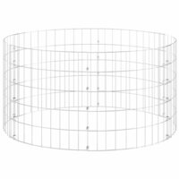 Gabion paal rond &amp;Oslash;100x50 cm gegalvaniseerd staal 3