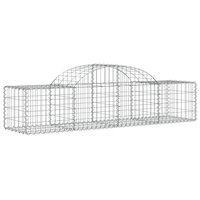 Schanskorven 2 st gewelfd 200x50x40/60 cm gegalvaniseerd ijzer 3