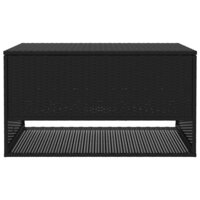 Opbergbox voor buiten 100x55x55,5 cm poly rattan zwart 4