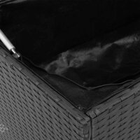 Opbergbox voor buiten 100x55x55,5 cm poly rattan zwart 8
