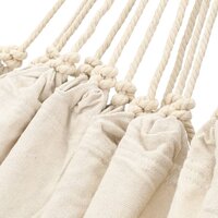 Hangmat 260x150 cm cr&amp;egrave;mekleurig 3