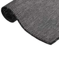 Buitenkleed platgeweven 80x150 cm grijs 3