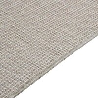 Buitenkleed platgeweven 80x150 cm lichtgrijs 4