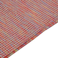 Buitenkleed platgeweven 120x170 cm rood 4