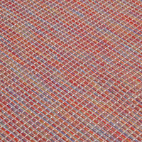 Buitenkleed platgeweven 120x170 cm rood 5