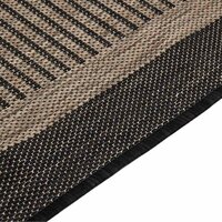 Buitenkleed platgeweven 80x250 cm donkerbruin 4