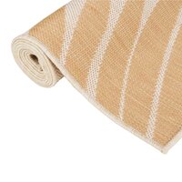 Buitenkleed met bladpatroon platgeweven 80x250 cm 3