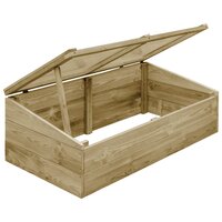 Kweekkassen 2 st 100x50x35 cm ge&amp;iuml;mpregneerd grenenhout 3