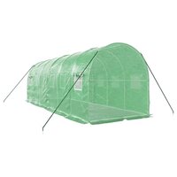 Tuinkas met stalen frame 12 m&amp;sup2; 6x2x2 m groen 6
