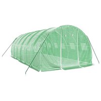 Tuinkas met stalen frame 18 m&amp;sup2; 6x3x2 m groen 3