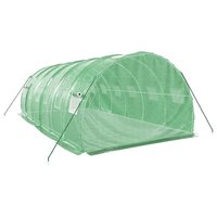 Tuinkas met stalen frame 18 m&amp;sup2; 6x3x2 m groen 6