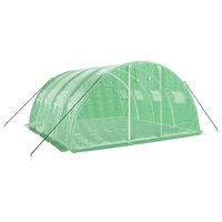 Tuinkas met stalen frame 16 m&amp;sup2; 4x4x2 m groen 3