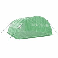 Tuinkas met stalen frame 16 m&amp;sup2; 4x4x2 m groen 6