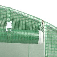 Tuinkas met stalen frame 16 m&amp;sup2; 4x4x2 m groen 8