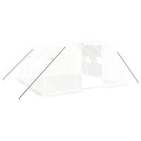 Kas met stalen frame wit 16 m&amp;sup2; 4x4x2 m 2