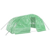 Tuinkas met stalen frame 20 m&amp;sup2; 5x4x2,3 m groen 2