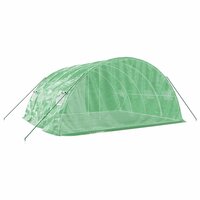 Tuinkas met stalen frame 20 m&amp;sup2; 5x4x2,3 m groen 6