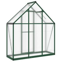 Tuinkas met basisframe 169x58x195 cm aluminium groen 5