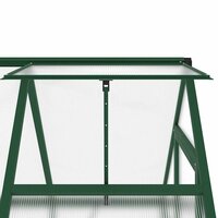 Tuinkas met basisframe 169x114x195 cm aluminium groen 9