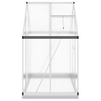 Tuinkas met basisframe 169x114x202 cm aluminium zilverkleurig 4