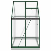 Tuinkas met basisframe 169x114x202 cm aluminium groen 4
