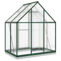 Tuinkas met basisframe 169x114x202 cm aluminium groen 5