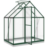 Tuinkas met basisframe 169x114x202 cm aluminium groen 6